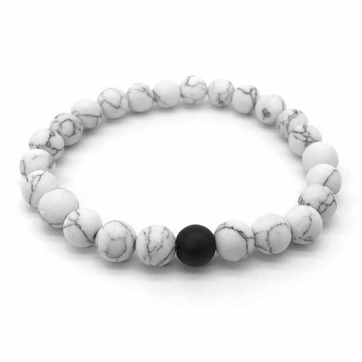 crystal bracelet for men - howlite bracelet