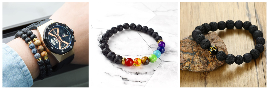 lava stone bracelet