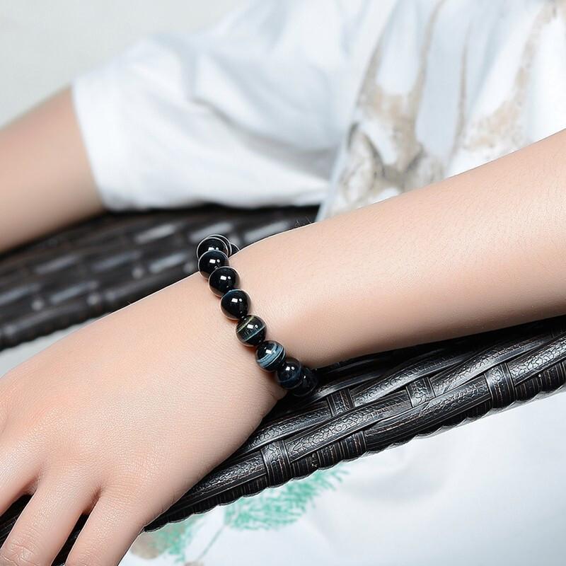 crystal bracelet for men - tiger's eye bracelet