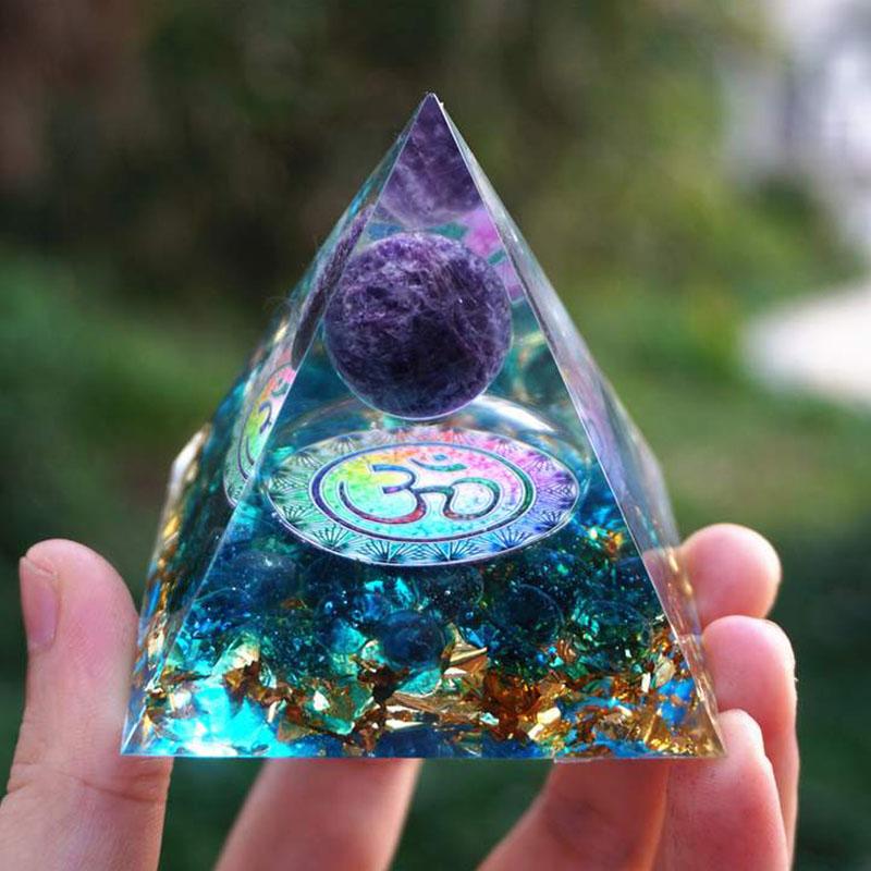 amethyst orgonite pyramid - valentines gift guide