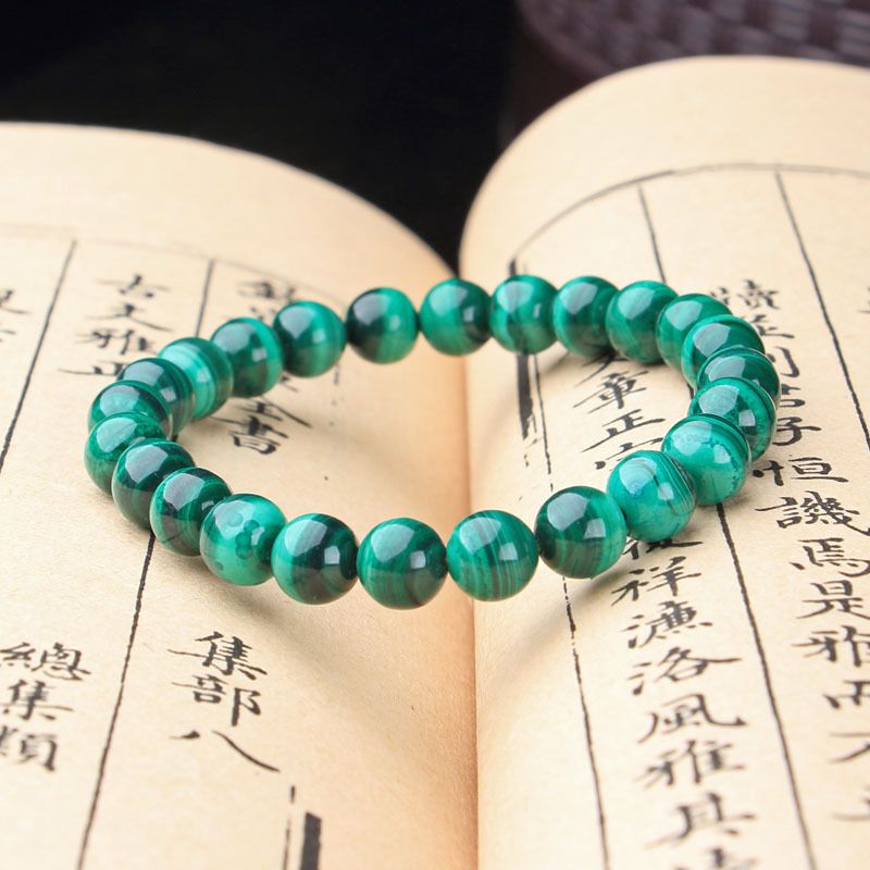 crystal bracelet for men - malachite bracelet