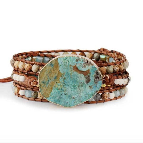 jasper bracelet - crystal bracelet