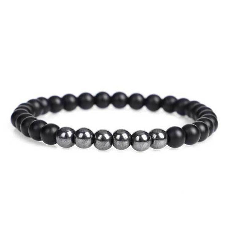 crystal bracelet for men - hematite bracelet
