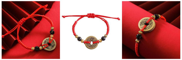 feng shui coins bracelet