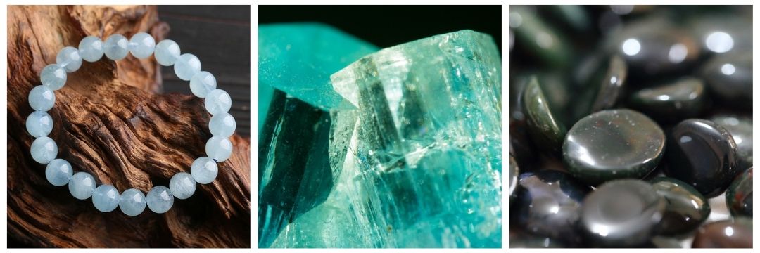 March Birthstone: Aquamarine and Bloodstone