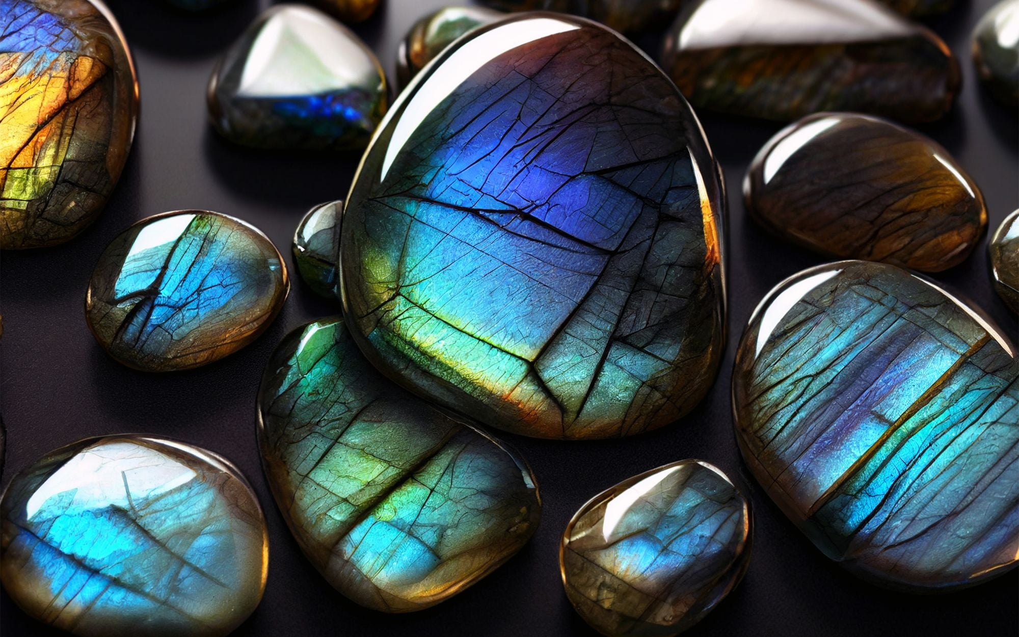 Labradorite Crystal Combinations
