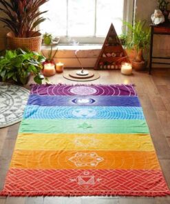 7 Chakra Yoga Mat - Meditation Rug - Tapestry