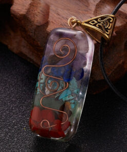 7 Chakra Orgone Necklace - Energy Healing & EMF Protection