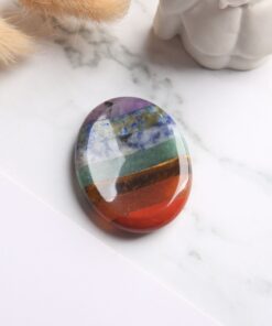 7 Chakra Worry Stone - For Anxiety & Stress