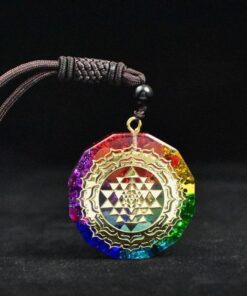 Chakra Orgonite Necklace - Balances Orgone Energy & EMF Protection