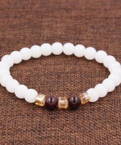 White Chalcedony Positivity Bracelet - Positivity & Harmony