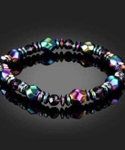 Rainbow Magnetic Hematite Wellness Bracelet