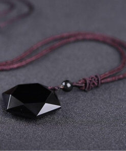 Black Obsidian Talisman - Necklace for Protection