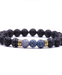 Grounding Lava Stone Bracelet - Calming & Grounding