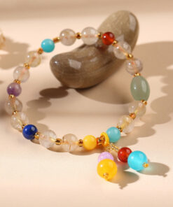 Golden Rutilated Quartz Bracelet - Manifest Abundance