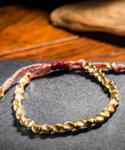 Tibetan Copper Beads Bracelet Handmade - For Healing, Strength & Protection