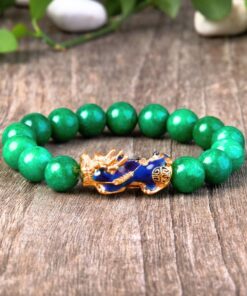 Green Jade Pixiu Bracelet - Abundance & Protection